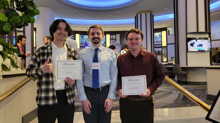Nick Lin, Sam Underwood, and Brandon Cottle at NCAC Breakfast